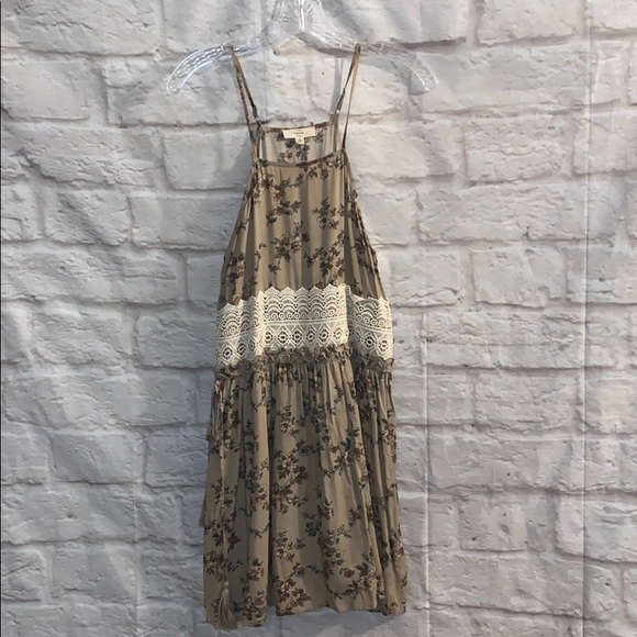 Entro Floral Spaghetti Strap Dress - Picture 1 of 3